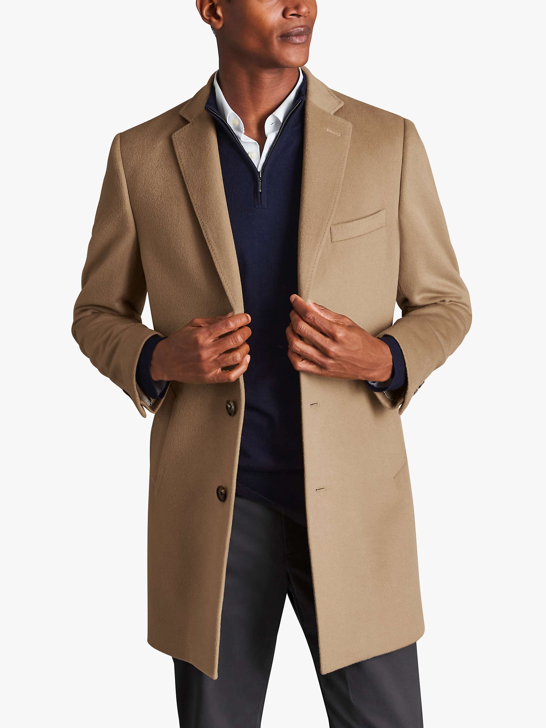 Buy Charles Tyrwhitt Pure Wool Overcoat Online at johnlewis.com