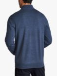 Charles Tyrwhitt Merino Wool Zip Neck Jumper, Indigo Blue