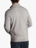 Charles Tyrwhitt Merino Wool Zip Neck Jumper, Silver