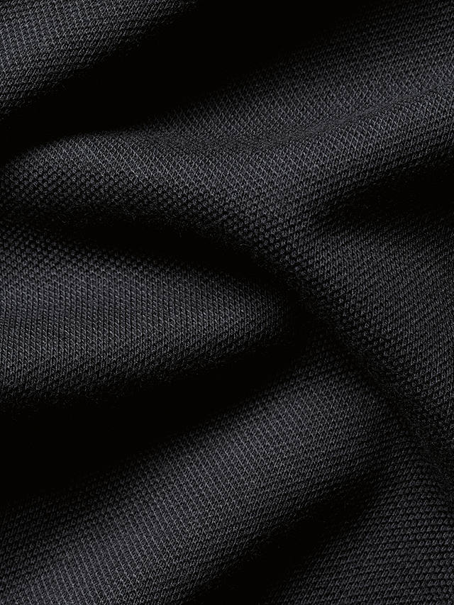 Charles Tyrwhitt Long Sleeve Pique Polo Shirt, Black