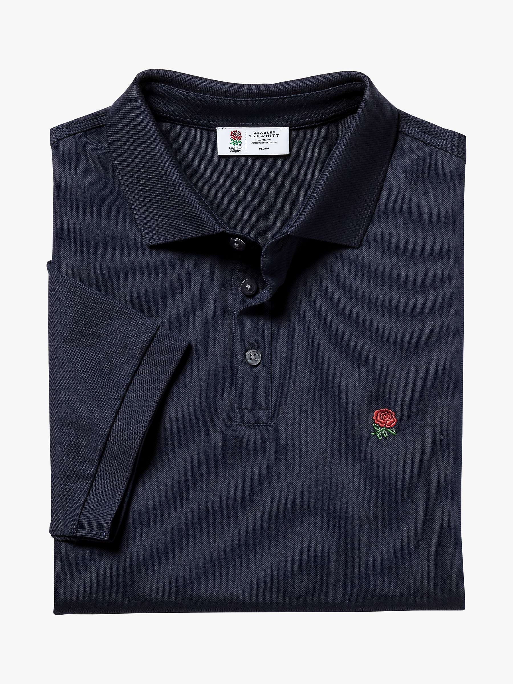 Buy Charles Tyrwhitt England Rugby Pique Polo Shirt Online at johnlewis.com