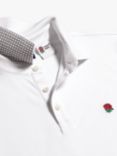 Charles Tyrwhitt England Rugby Pique Polo Shirt, White