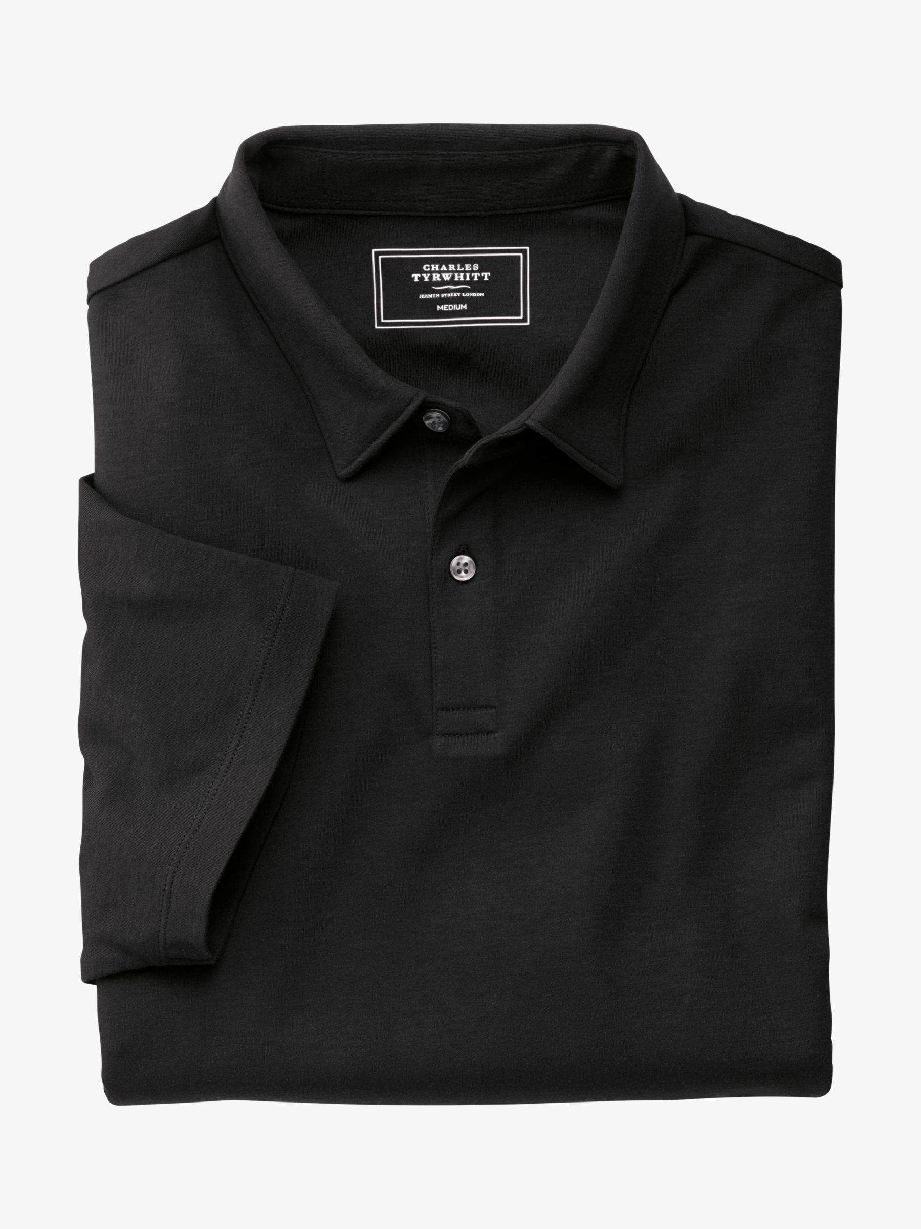 Buy Charles Tyrwhitt Smart Jersey Short Sleeve Polo Online at johnlewis.com