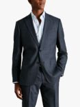 Charles Tyrwhitt Prince of Wales Check Slim Fit Suit Jacket, Denim Blue