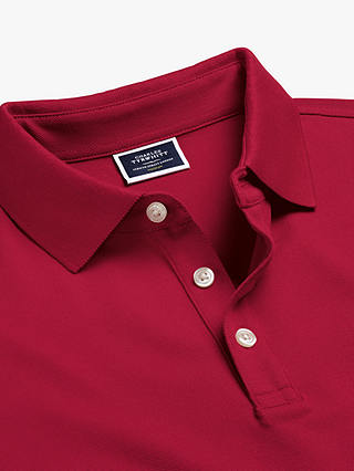 Charles Tyrwhitt Pique Polo Shirt, Red