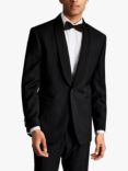 Charles Tyrwhitt Wool Slim Fit Dinner Suit Jacket, Black