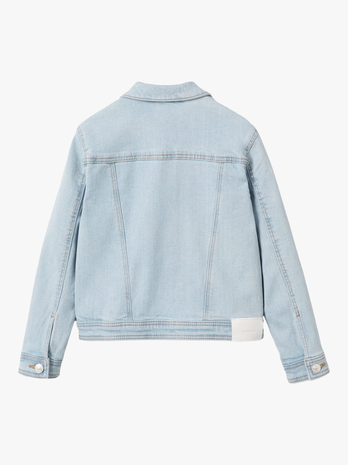 Mango Kids' Allegra Denim Jacket, Light Blue