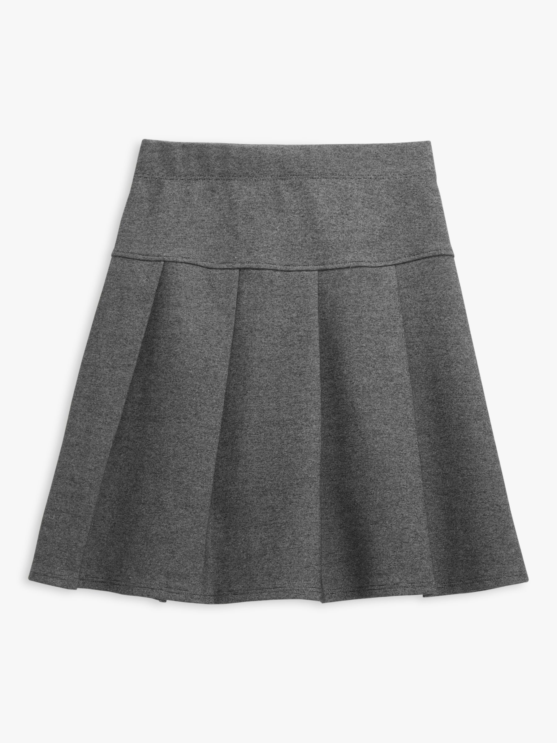Buy John Lewis Girls' Jersey Panel Pleated School Skirt, Grey Online at johnlewis.com