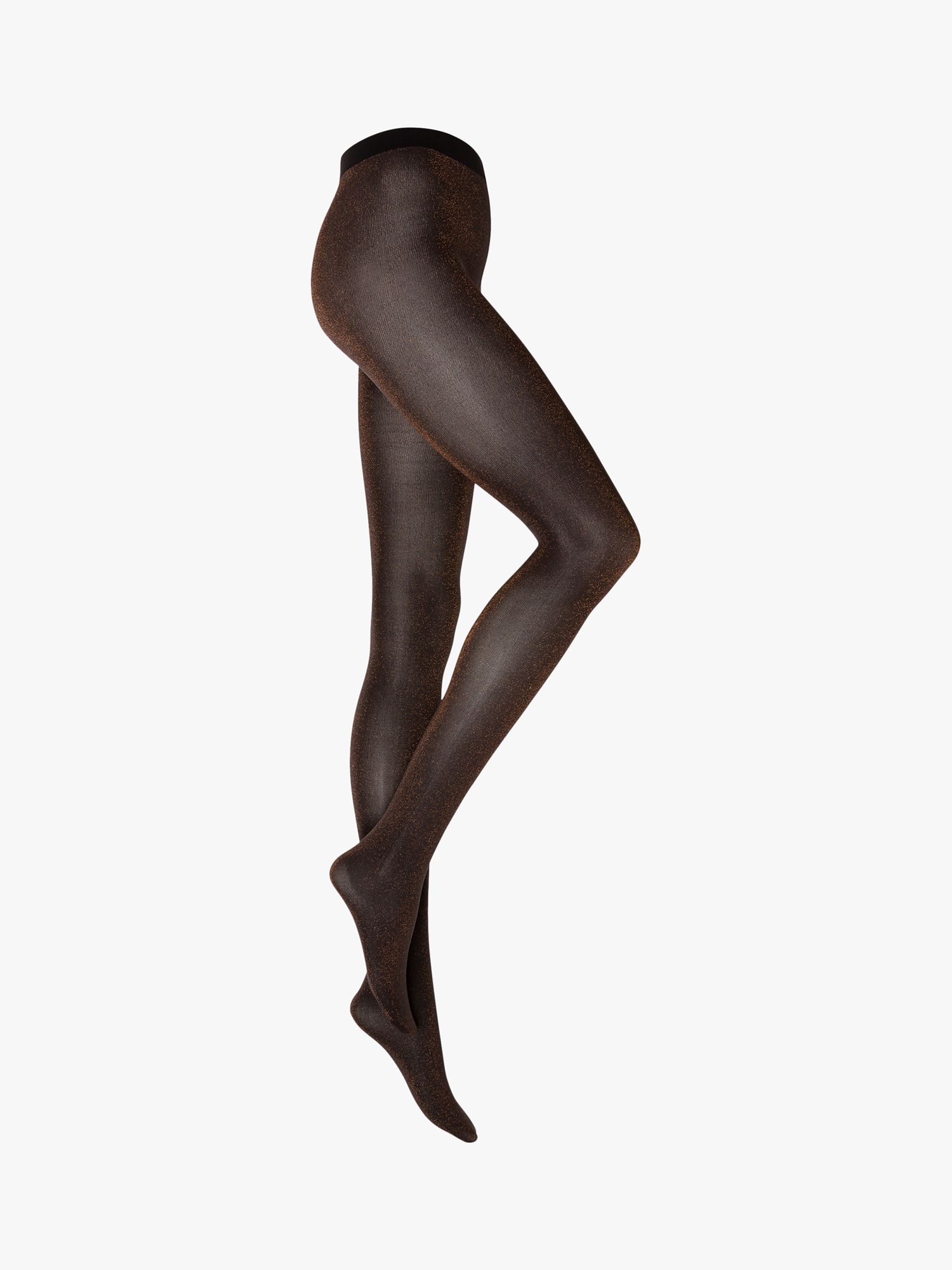 Wolford Stardust 60 Denier Opaque Tights Black Copper At John Lewis And Partners