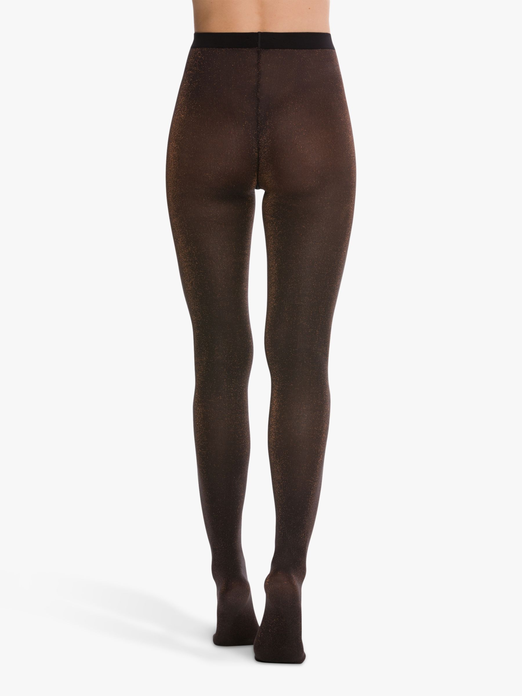 Wolford Stardust 60 Denier Opaque Tights Black Copper at John