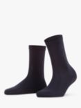 FALKE Sensual Silk Mix Ankle Socks, Dark Navy