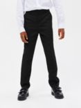 John Lewis Boys' Regular Length Skinny School Trousers, Black