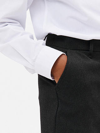 John Lewis Boys' Long Length Skinny School Trousers, Charcoal