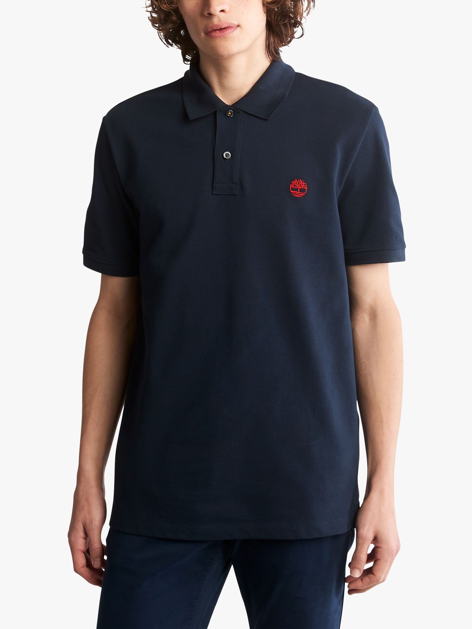 Timberland Millers Rivers Short Sleeve Polo Top, Navy, S