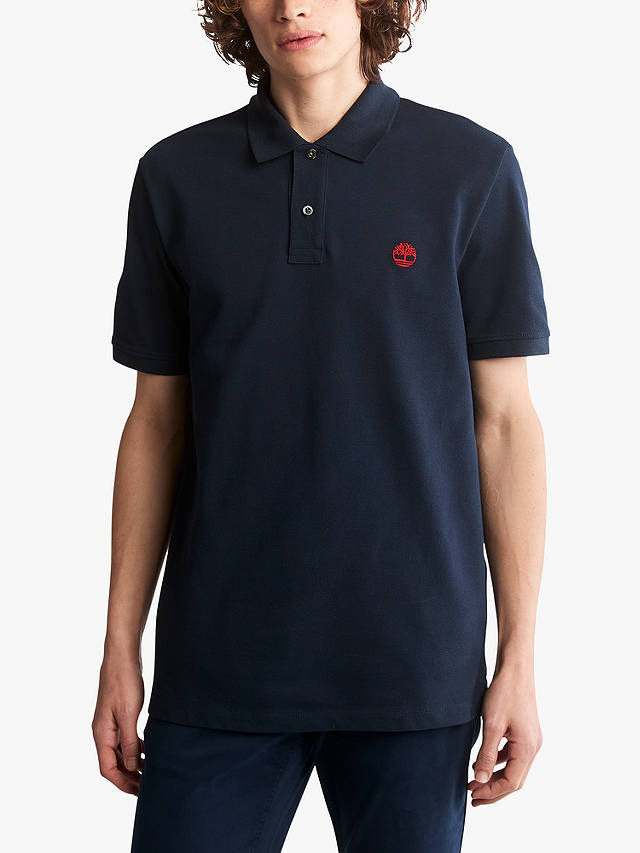 Timberland Millers Rivers Short Sleeve Polo Top, Navy