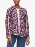 Thought Floral Quilted Jacket, Navy/Pink