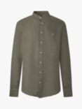 Hackett London Garment Dyed Linen Shirt, Green