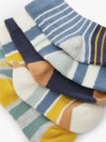 John Lewis Baby Organic Cotton Rich Stripe Socks, Pack of 5, Multi