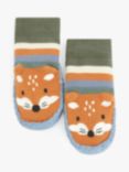 John Lewis Baby Fox Moccasin Socks, Multi