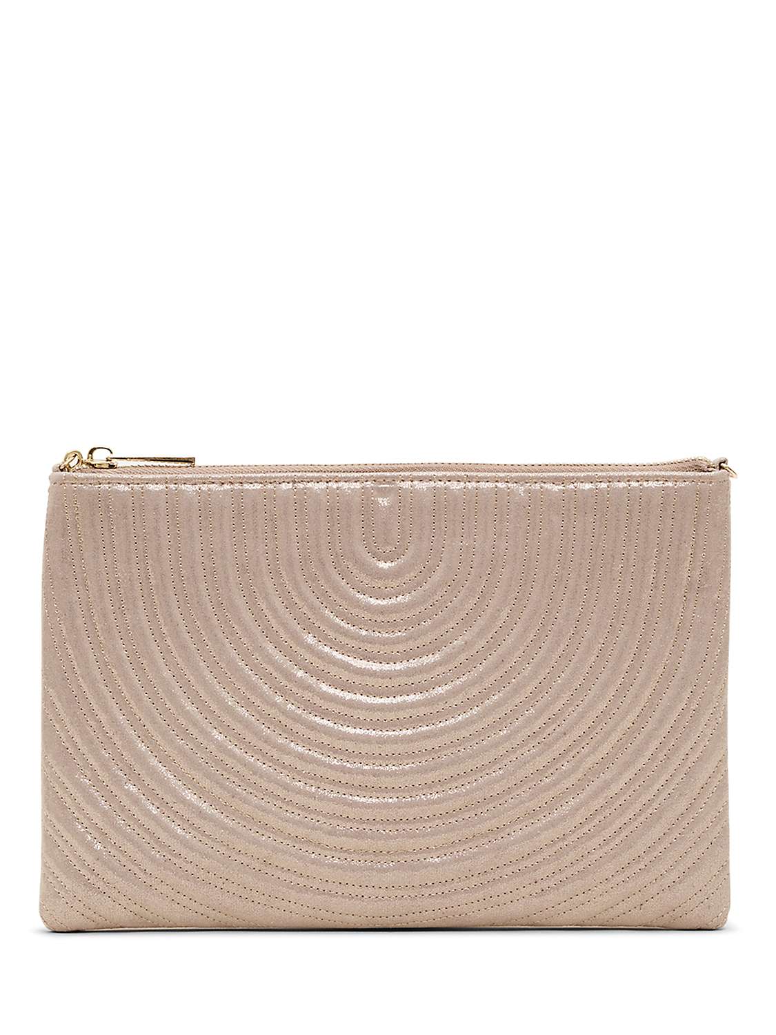 Buy Phase Eight Stitched Clutch Bag, Metallic Online at johnlewis.com