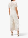 Phase Eight Amaliah Lace Jumpsuit, Ivory