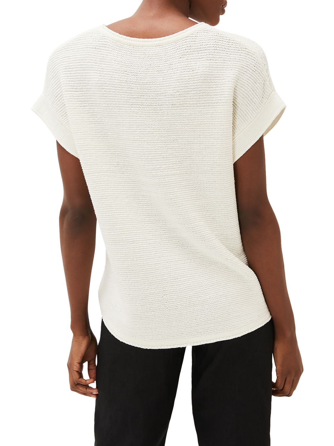 Phase Eight Lisa Ribbed Short Sleeve Jumper