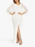 Adrianna Papell Chiffon Jersey Dress, Ivory