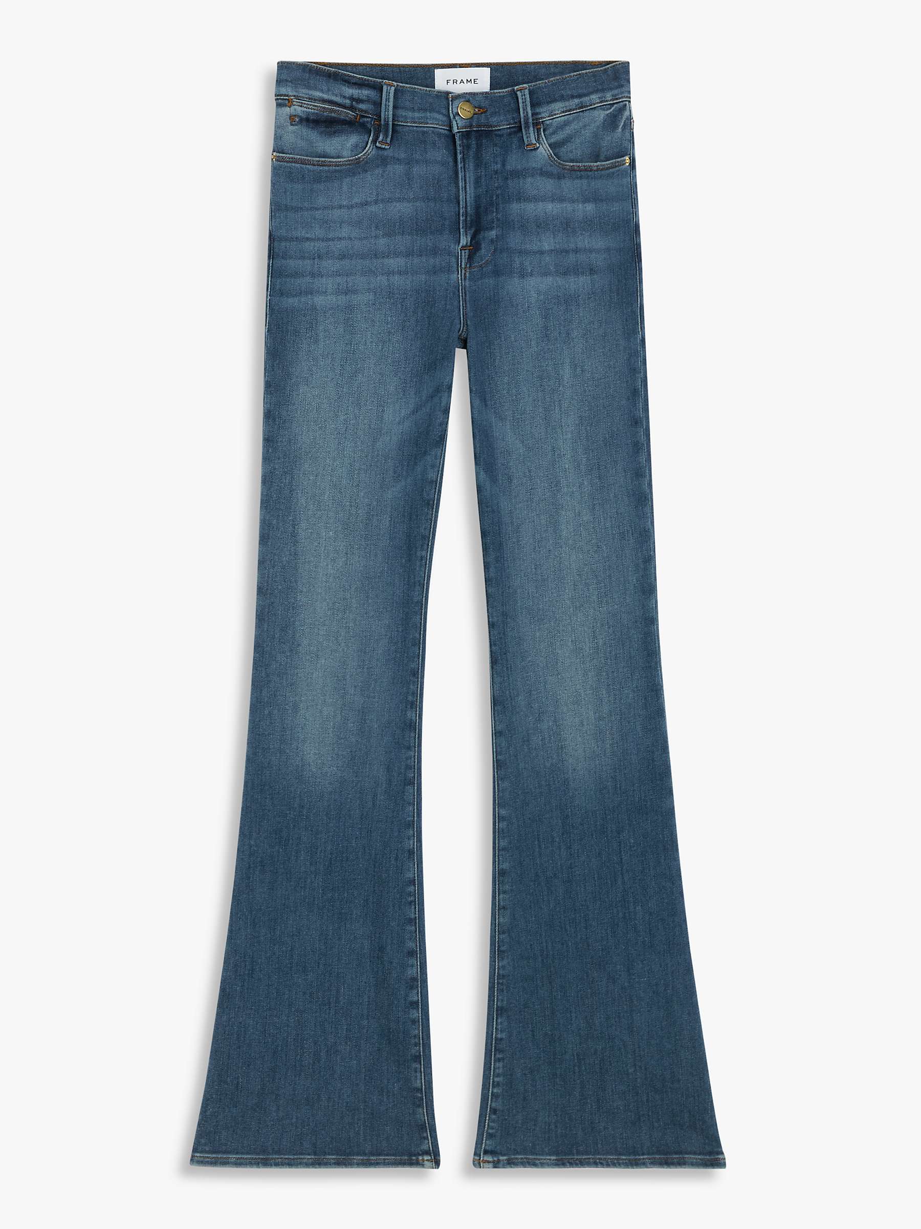 Buy FRAME Le High Waist Flared Jeans, Bestia Online at johnlewis.com