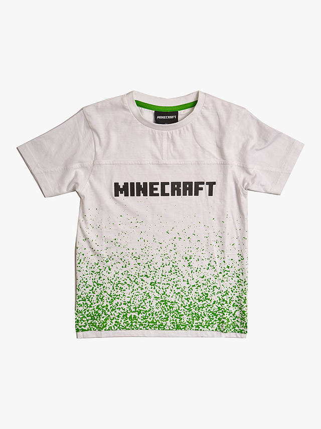 Angel & Rocket Kids' Minecraft Dip-Dye T-Shirt, White