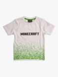 Angel & Rocket Kids' Minecraft Dip-Dye T-Shirt, White