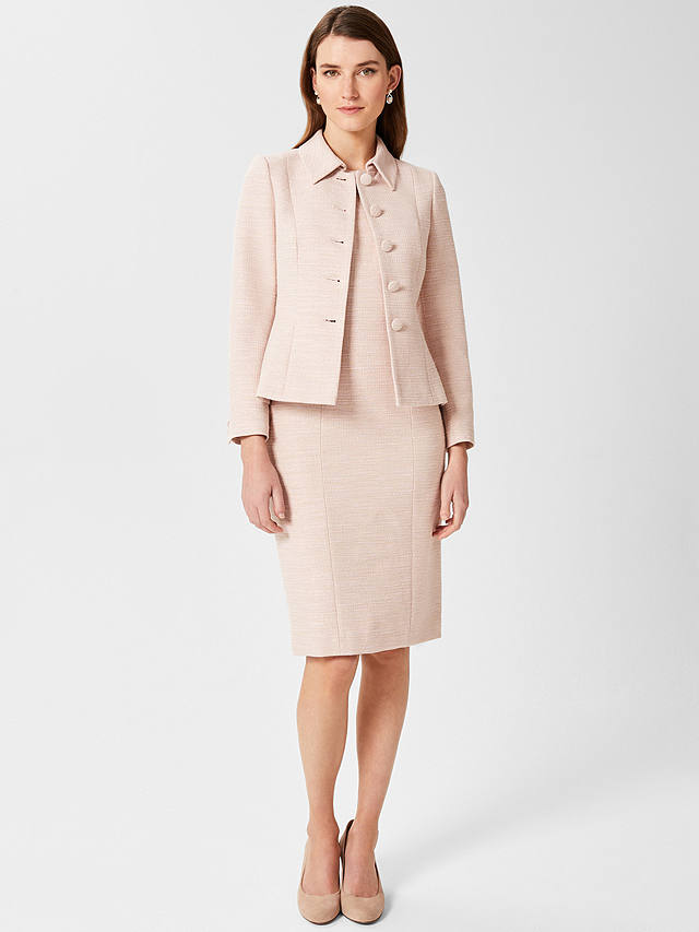 Hobbs Amelie Tailored Jacket, Oyster at John Lewis & Partners