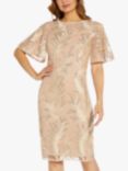 Adrianna Papell Sequin and Bead Shift Dress, Champagne