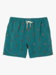 FatFace Trevose Clownfish Emroidery Swim Shorts, Ocean Green