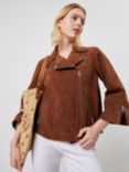 Gerard Darel Maud Suede Jacket, Caramel