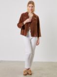 Gerard Darel Maud Suede Jacket, Caramel