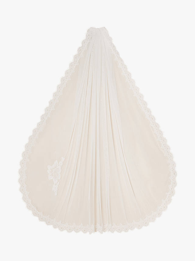 Monsoon Vicki Lace Wedding Veil, Ivory