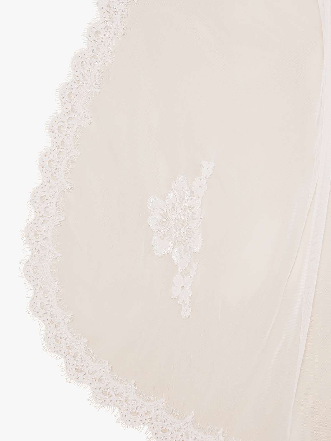 Buy Monsoon Vicki Lace Wedding Veil, Ivory Online at johnlewis.com