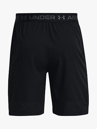 Under Armour Vanish Woven Gym Shorts, Black/Pitch Gray at John Lewis ...