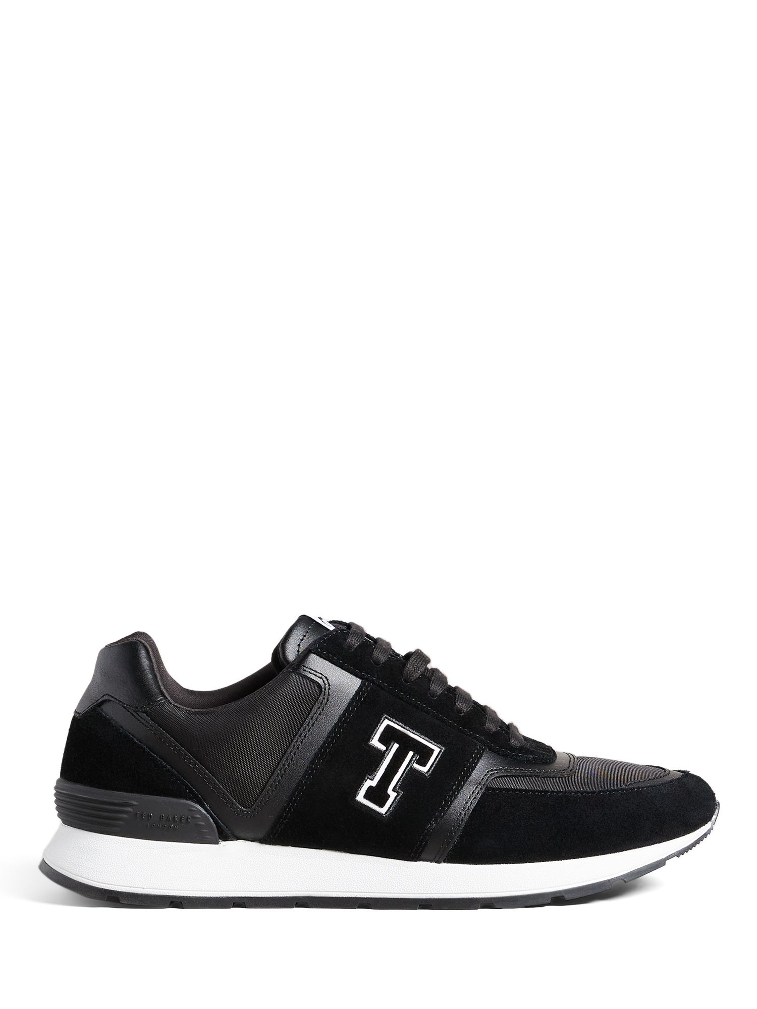 Ted Baker Gregory Lace Up Trainers, Black at John Lewis & Partners