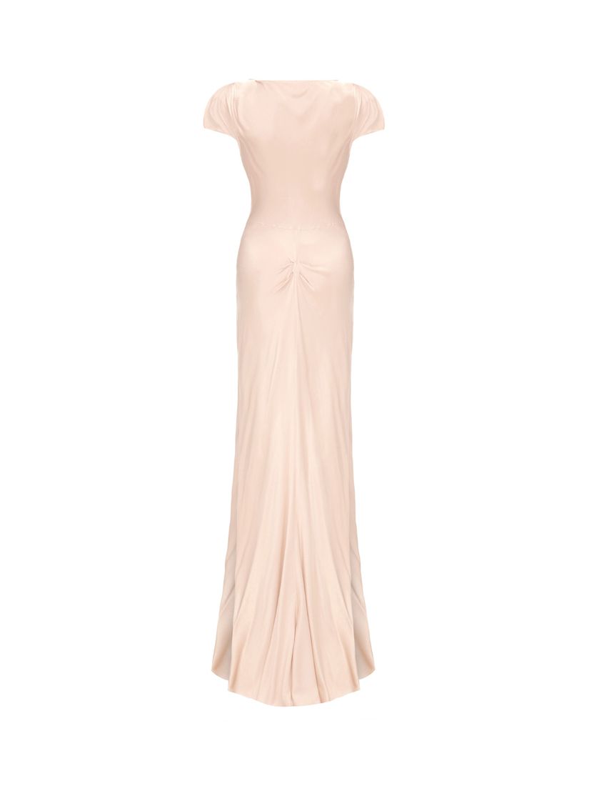 Ghost Sylvia Satin Cowl Neck Maxi Dress