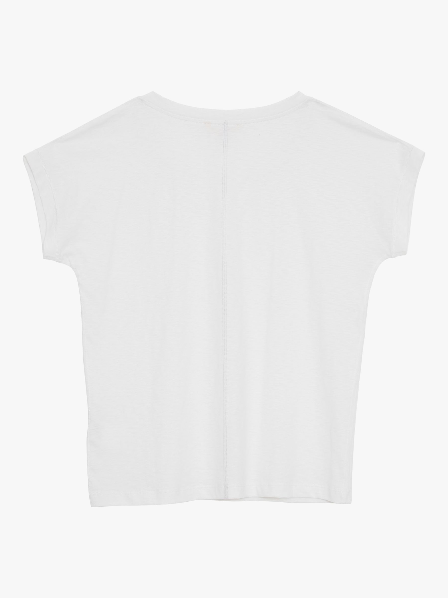 White Stuff Nelly Notch T-Shirt, Brilliant White at John Lewis & Partners