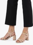 Dune Merisa Block Heel Sandals, Nude