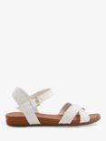 Dune Landie Nubuck Strappy Sandals, White