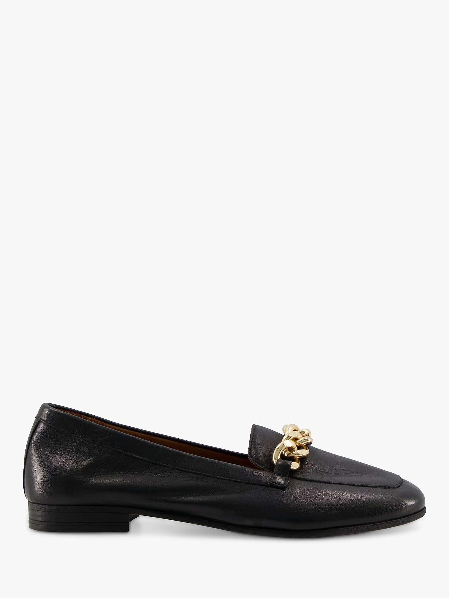 Buy Dune Goldsmith Leather Chain Detail Loafers Online at johnlewis.com