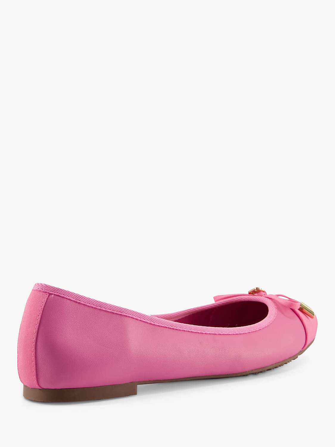 Dune Hartlyn Leather Pumps, Pink at John Lewis & Partners