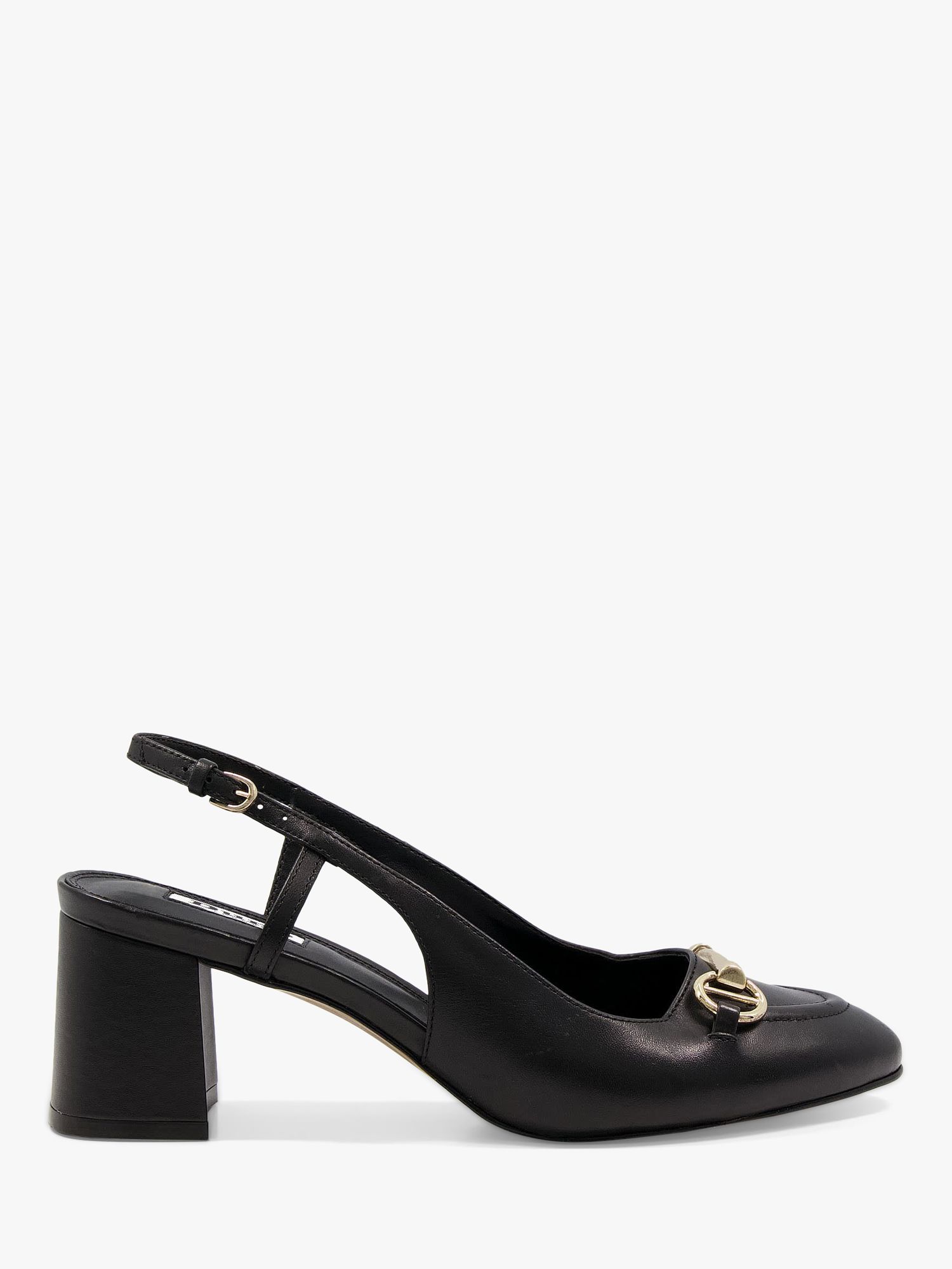 Dune Wide Fit Cassie Leather Slingback Court Shoes