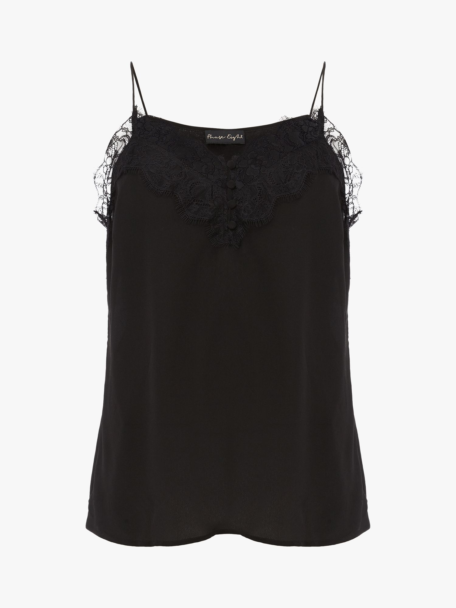 Phase Eight Rachael Silk Camisole Top, Black