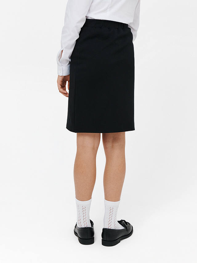 John Lewis Jersey Tube School Skirt, Black at John Lewis & Partners