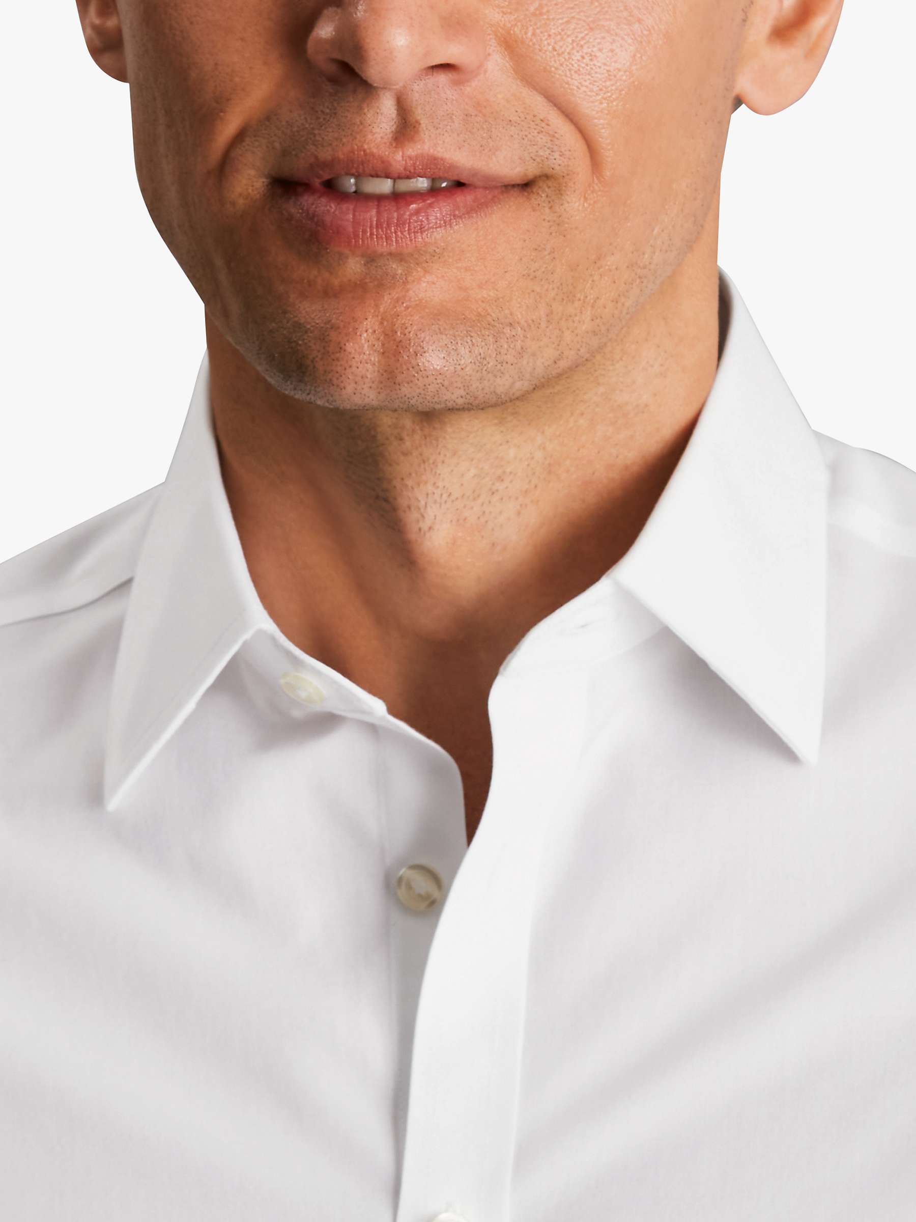 Charles Tyrwhitt Charles Tyrwhitt Cutaway Collar Poplin Shirt White RRP £59.95 