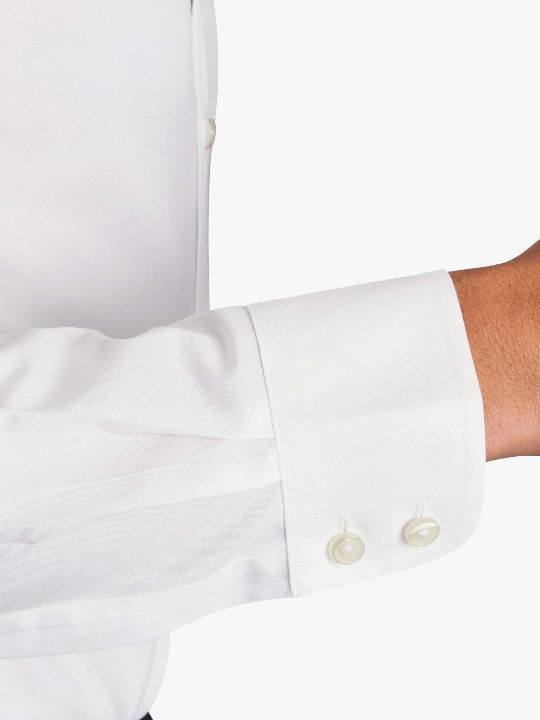 Charles Tyrwhitt Cutaway Collar Non-Iron Poplin Slim Fit Shirt, White, 14.5 33